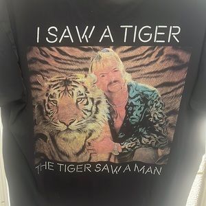 RTP APPAREL XXL TIGER KING BLACK TSHIRT